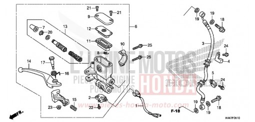 MAITRE-CYLINDRE DE FREIN AVANT CYLINDRE NSC110MPDK de 2019